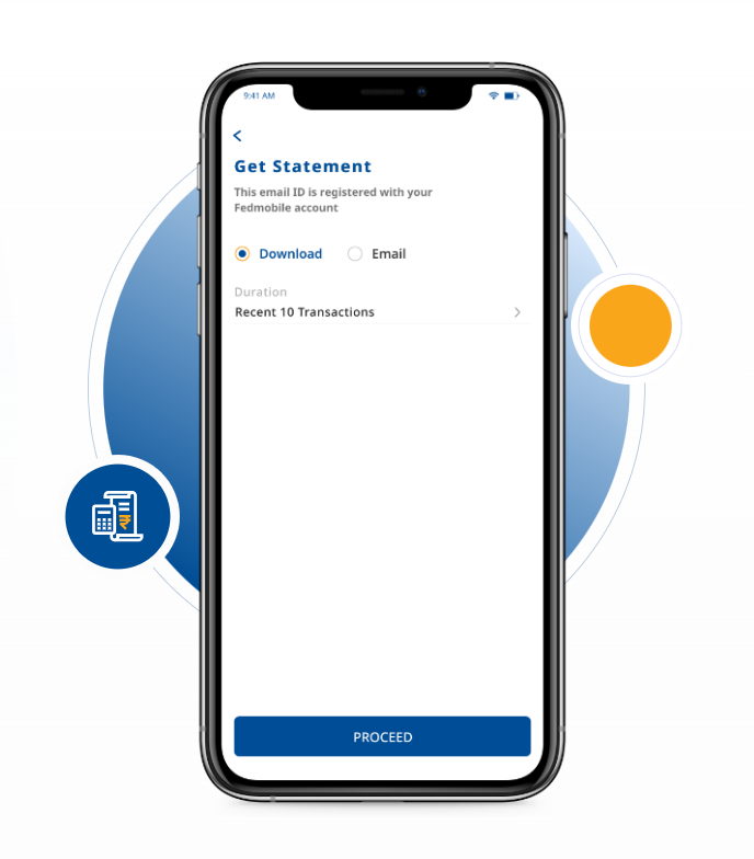 Download Federal Bank Account Statement